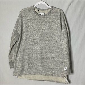Adidas REIGNING CHAMP Long Sleeve Heather Grey Crew‎ Knit Sweatshirt Men’s XL